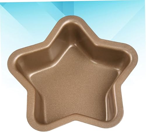 Miniatura 5 de PRETYZOOM 2 piezas de plantillas para tartas, molde para hornear con forma de estrella para horno, platos de feliz cumpleaños, molde de hamburguesa,