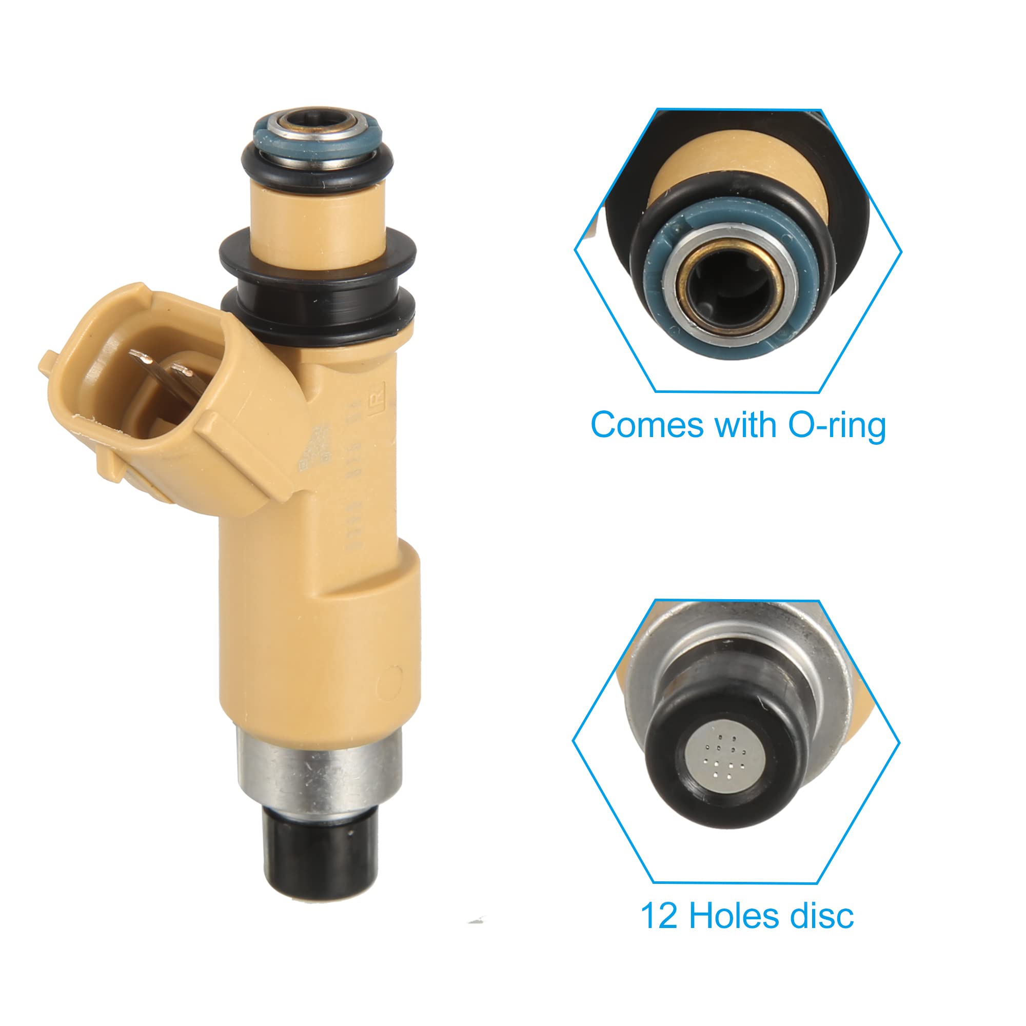 Amazon.com: X AUTOHAUX 4Pcs 16611-AA680 Fuel Injector Nozzle