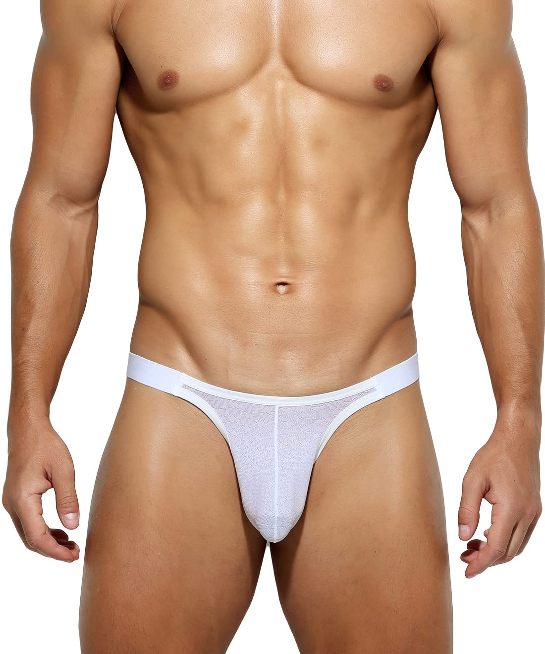 Men's Thongs Underwear Sexy Mesh Tagless G-strings