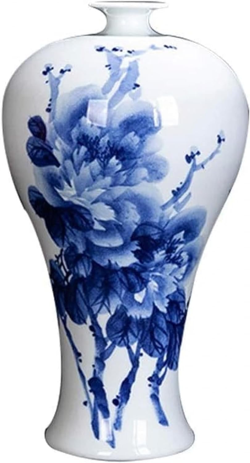 Porcelaine peint à la main sur un vase unique pour offrir de la poésie