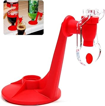 Creative Saver Soda Dispenser Bottle Coke Upside Down Drinking Water Dispense Machine, Soda Dispense Gadget Coke Party Drinking Fizz Saver Dispenser B
