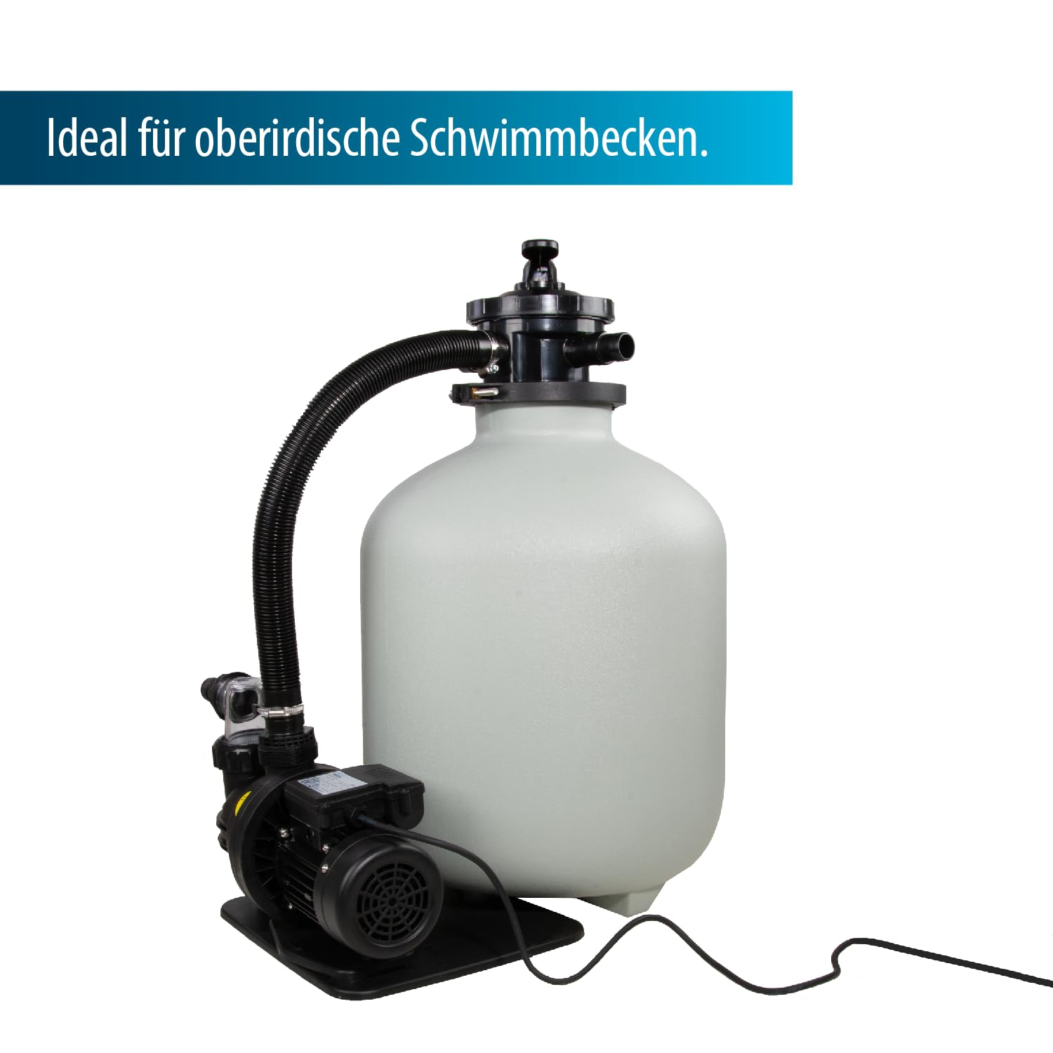 AquaForte Zestaw filtrów piaskowych SQ460-Super do basenu, 60 m³, pompa 10 m³/h, 550 W