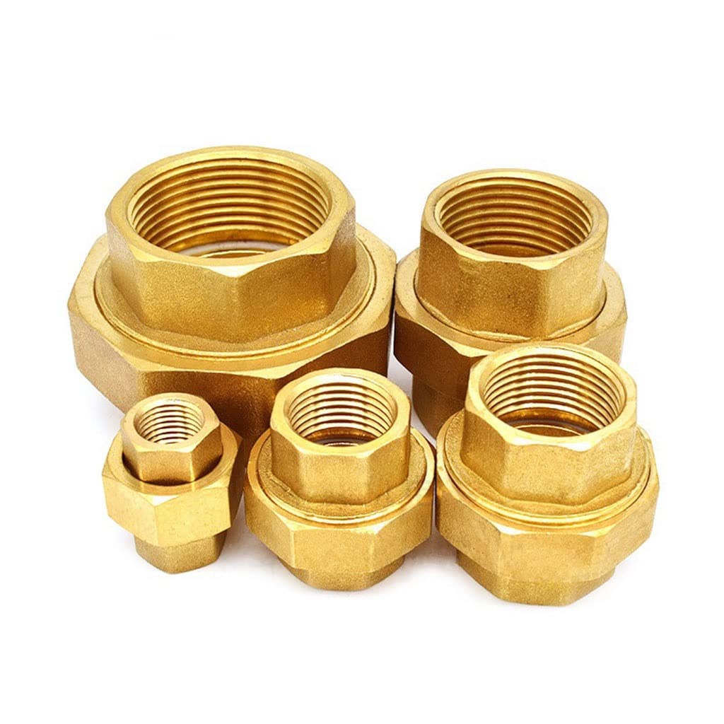Connettore rubinetto, 1 raccordo idraulico in ottone, for raccordi mobili for serbatoio dell'acqua con giunto mobile, filettatura femmina 1/4" 3/8" 1/2" 3/4" 1" ，Raccordi in ottone(3/4")