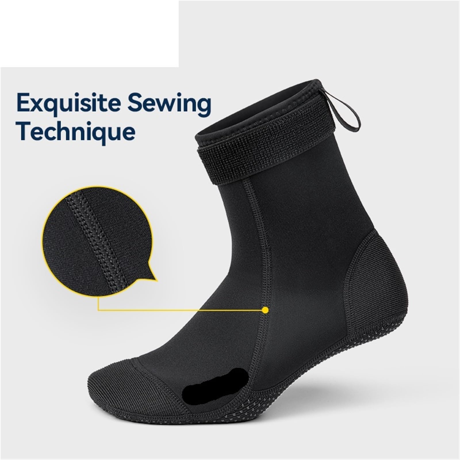 Tauchstrümpfe Tauchsocken, Tauchstiefel, wasserdichte Socken, rutschfest, Strand, warm, Tauchen, Schwimmen, Surfen, Neoprenanzug