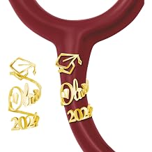 Stethoscope Name Tag Personalized - Stethoscope Charms for Nurse Accessories Various Styles Engraved Name Ideal Gift for Nurses,Doctors,RN,NP, and Graduation Gift for Medical Students