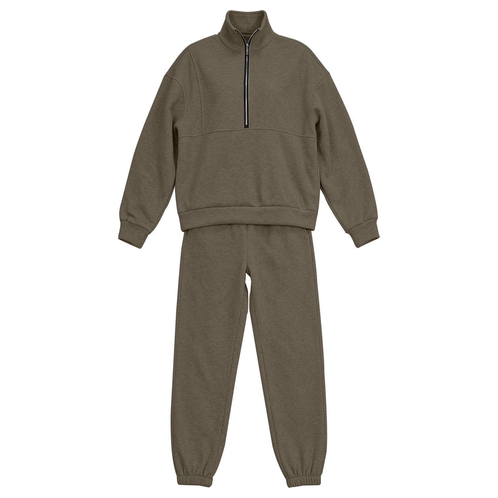 Tuta Da Ginnastica Donna 2 Pezzi Completi Da Ginnastica Manica Lunga Scollo a V Tuta Sportiva Completo Palestra Elegante Set Top E Pantaloni a Gamba Larga Tute Per Jogging Yoga Fitness Da Casa Autunno