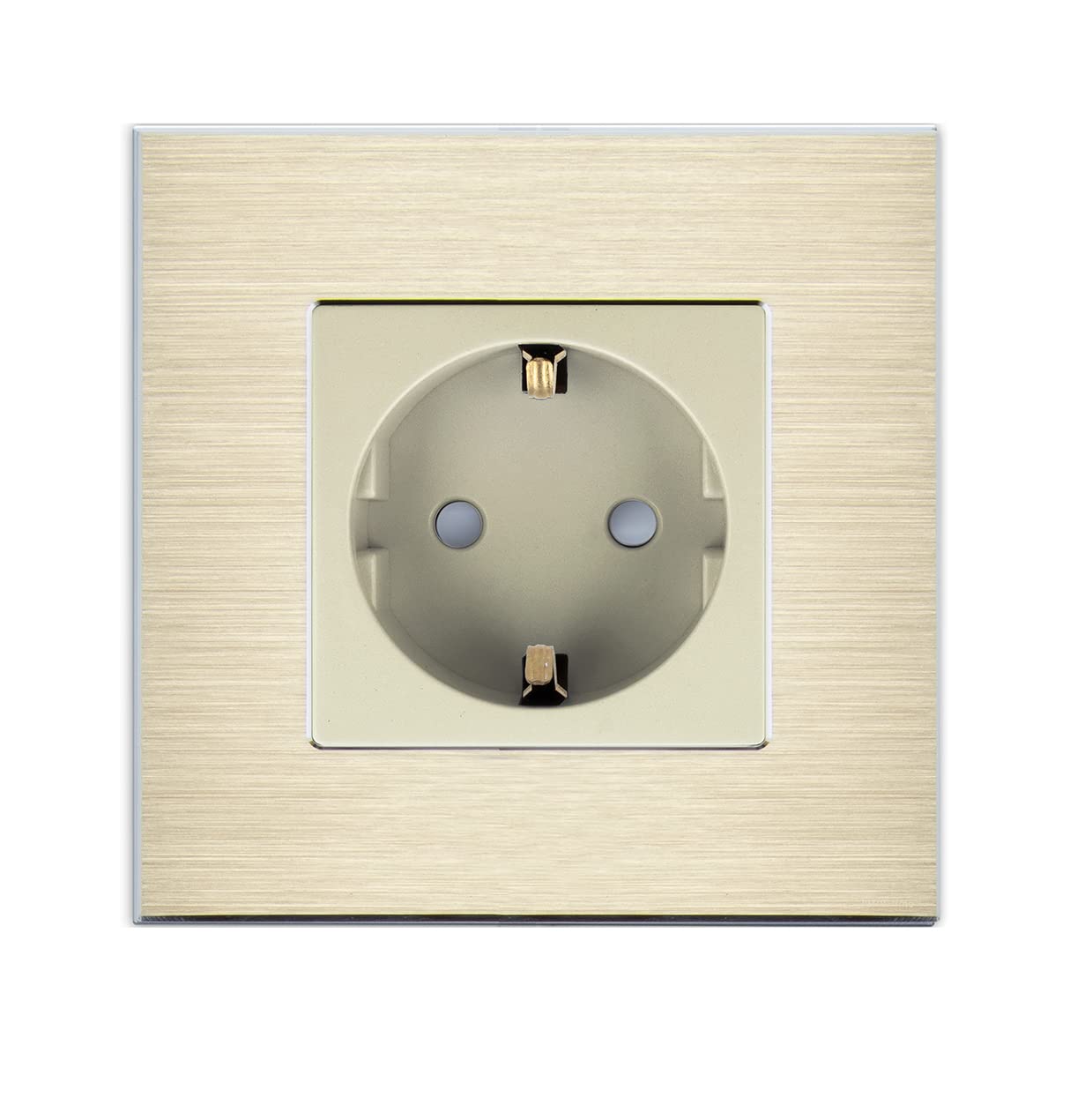 DE/EU/RU presa di corrente Standard presa elettrica a muro prese a muro messa a terra 16A 250V telaio in plastica dorata  13