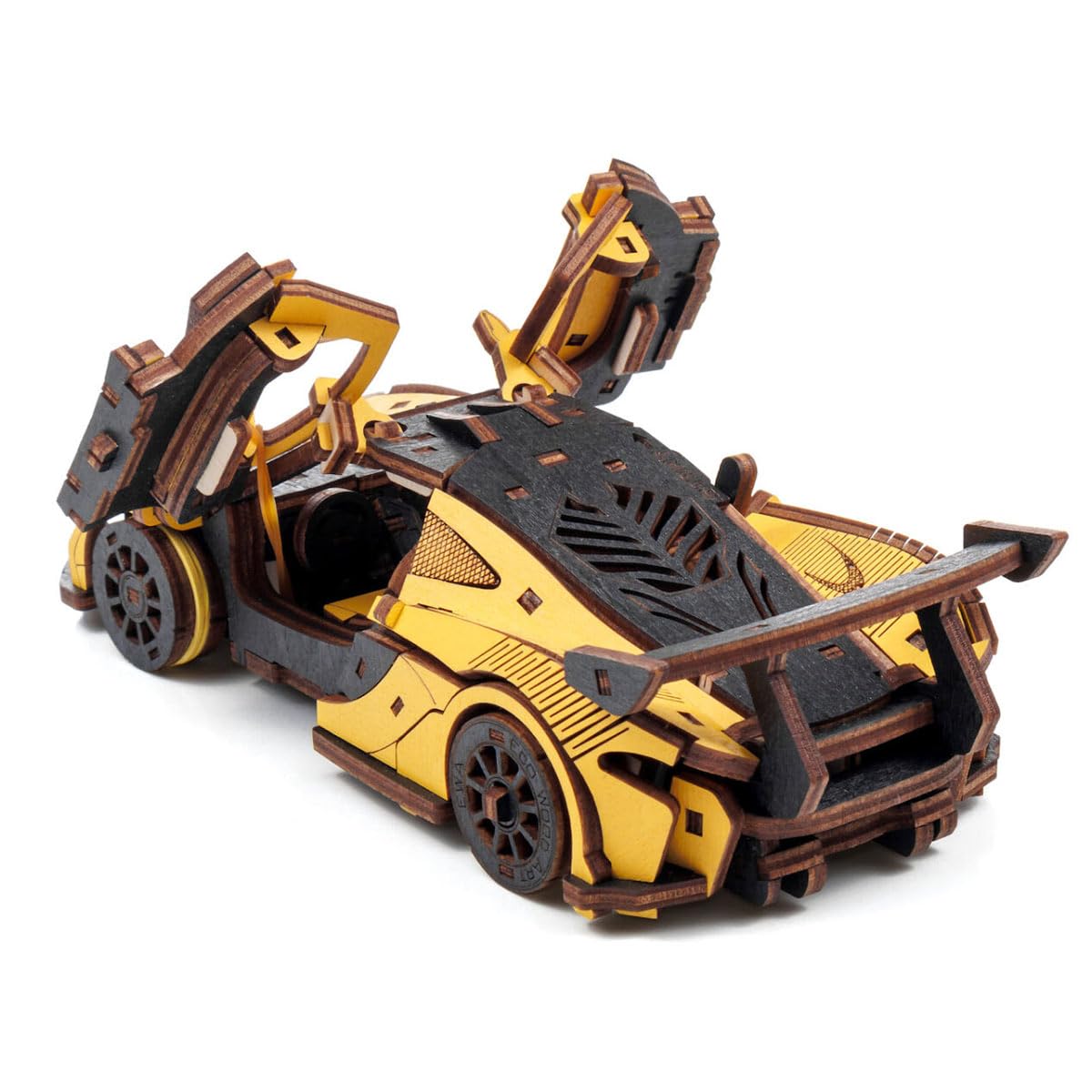 Drewniane puzzle 3D dla dorosłych, mechaniczne dryfowanie samochodu 3D, zestaw do montażu, 237 części, samochód wyścigowy, drewniane puzzle 3D, drewniane zabawki do samochodu, samochodu