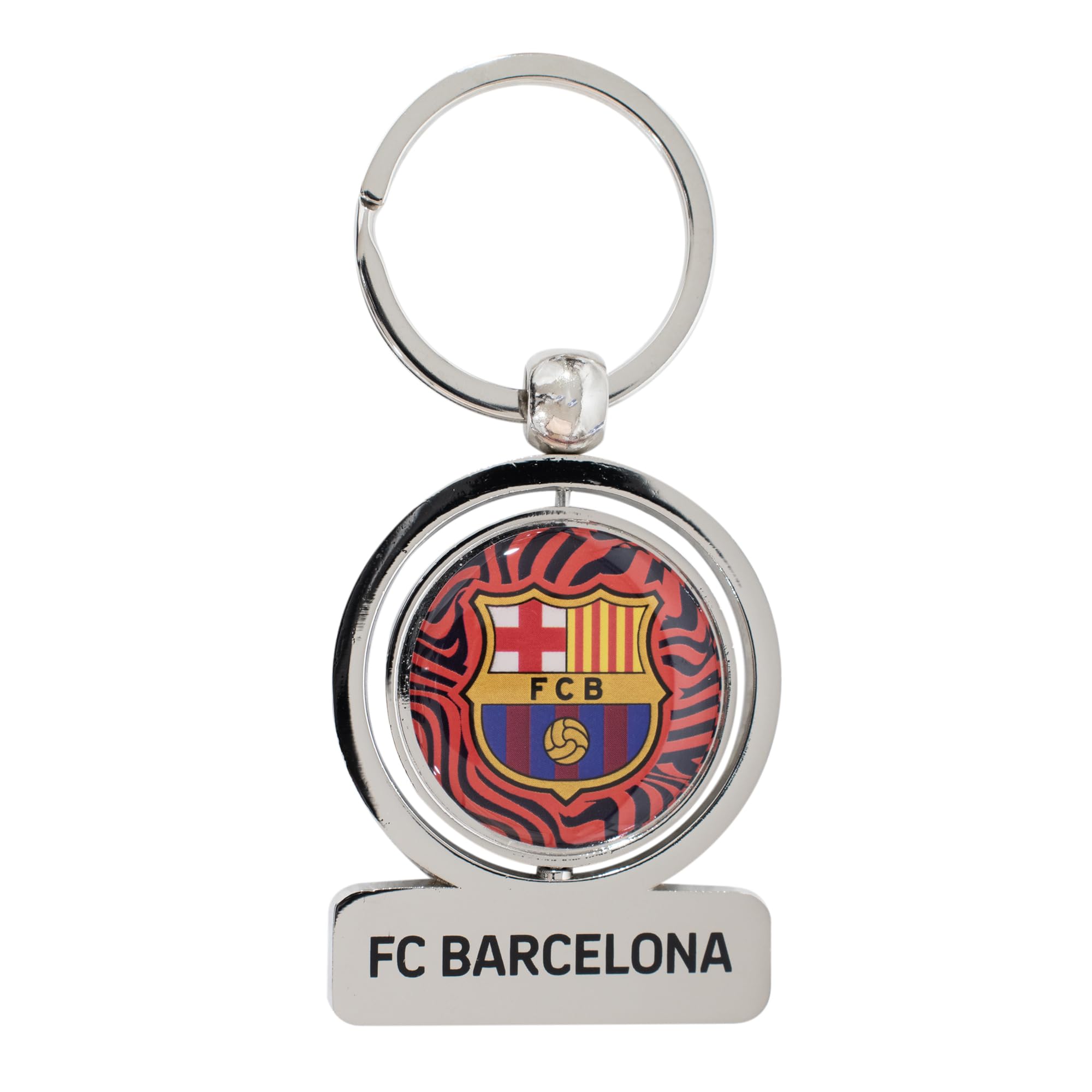 Hy-Pro Officially Licensed FC Bareclona Spinner Key Ring - Barcelona Merchandise, Barca, Great Football Gift Idea