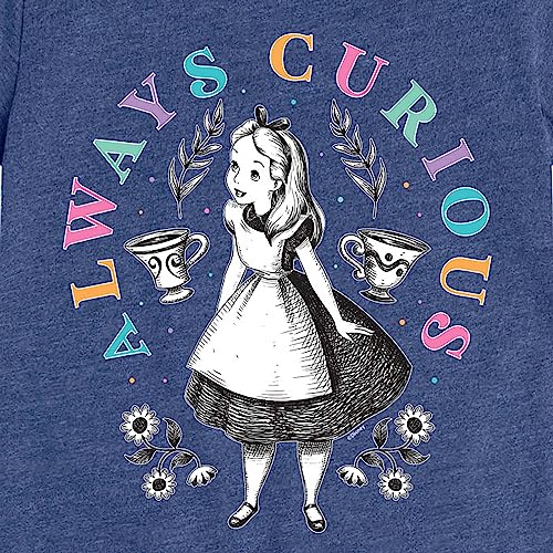 Disney - Alice in Wonderland - Always Curious - Toddler and Youth Girls Short Sleeve Graphic T-Shirt3