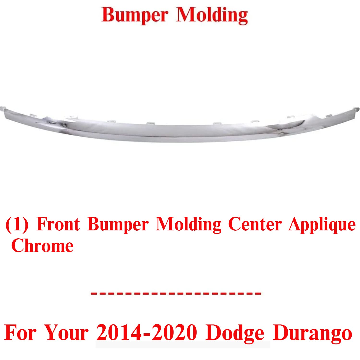 Amazon.com: US AUTO PARTS PLUS New Front Bumper Molding Center 
