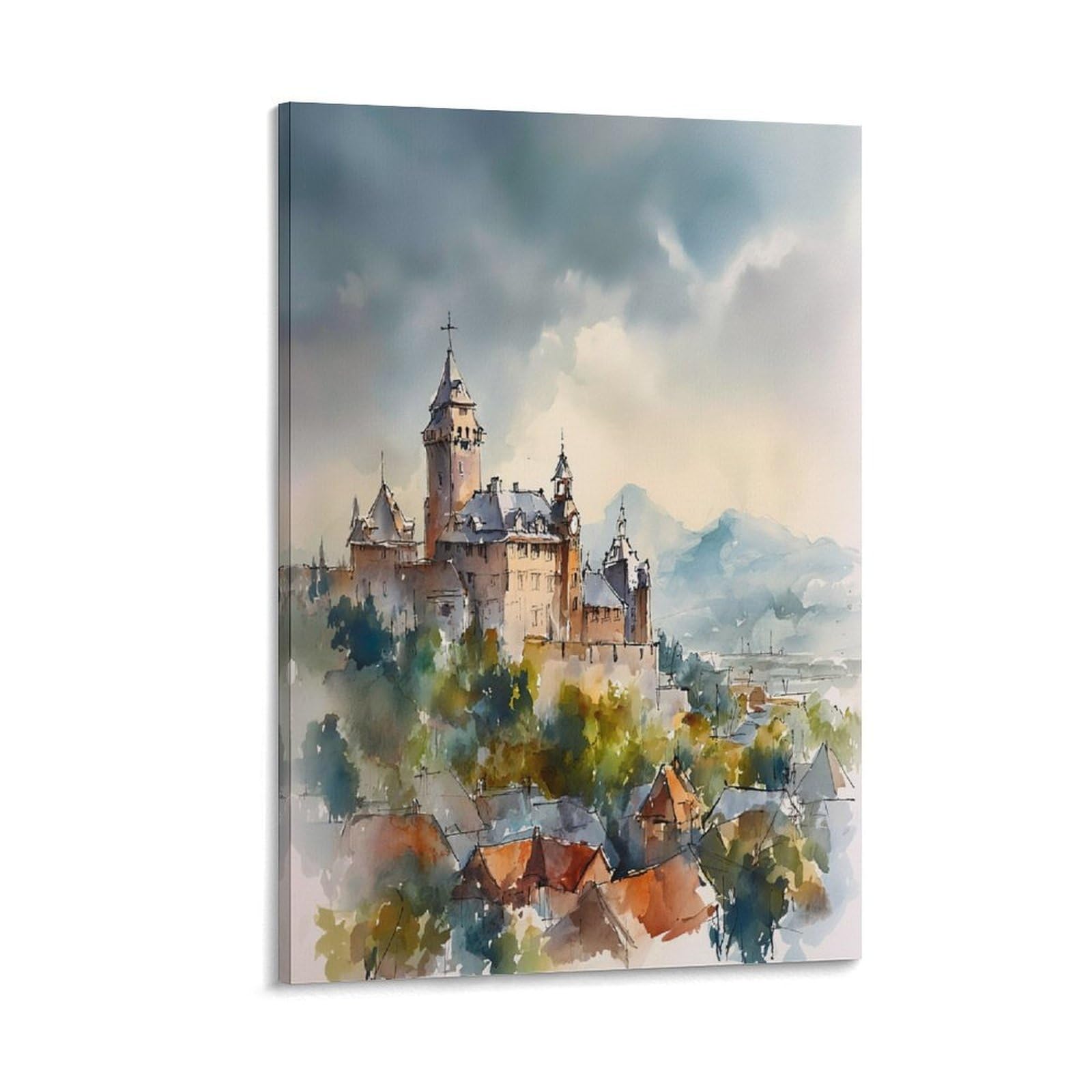 XWYMXZ Nebraska Retro 20x30inch(50x75cm) Vintage Travel Poster Watercolor Canvas Art