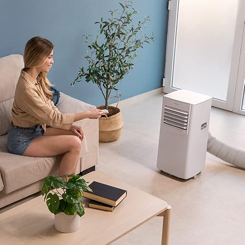Cecotec Aire Acondicionado Portátil con Mando a Distancia ForceClima 7100 Soundless. 7000 BTU, Tecnología Soundless, Pantalla LED, 4 Modos, 2 Velocidades, Cobertura hasta 15 m2 - 2