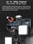 Hohem iSteady M6 Kit Gimbal Stabilizer for Smartphone 3-Axis with Magnetic Fill Light AI Vision Sensor for iPhone Android with 0.91-inch OLED Display Max Payload 400g,Ideal for YouTube vlog TikTok