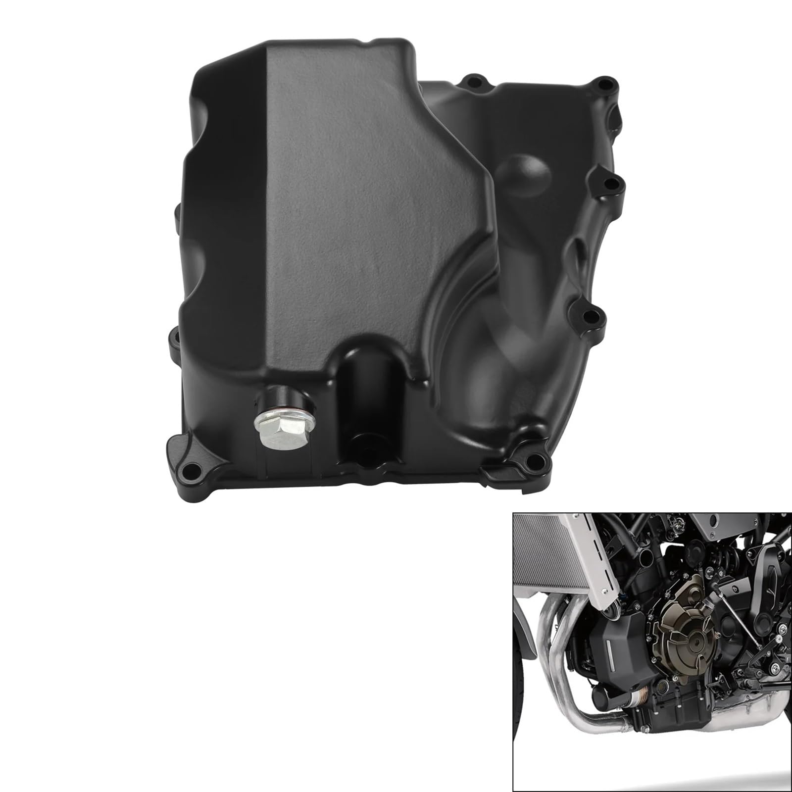 Miska olejowa silnika‌ Pokrywa filtra oleju motocyklowego pasująca do Yamahy YZF-R7 YZF R7 2022-2024 MT07 2021-2024 Miski olejowe‌