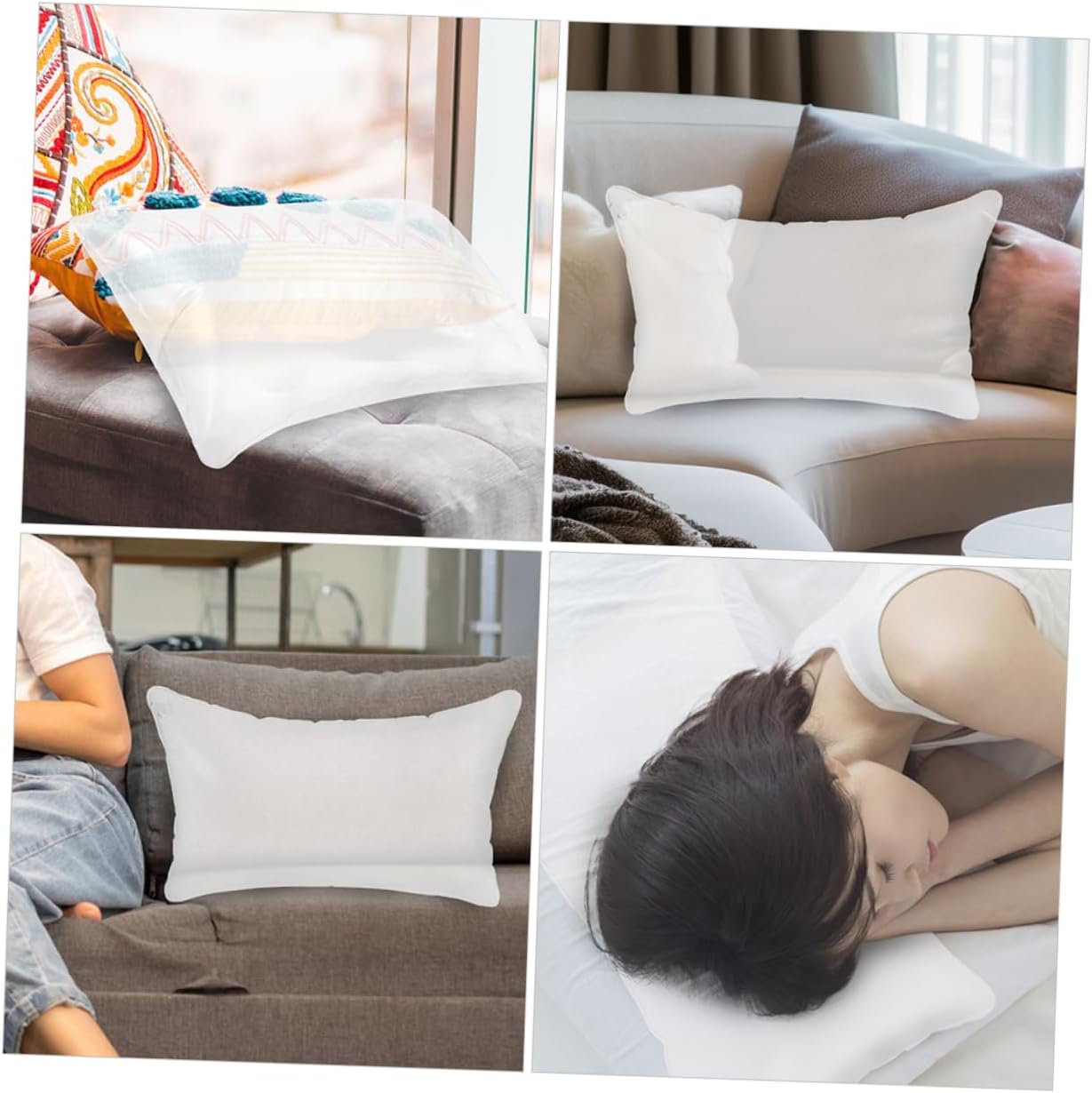 POPETPOP 5pcs Camping Pillow Inserts Pillow for Camping Inflatable Outdoor Cushions