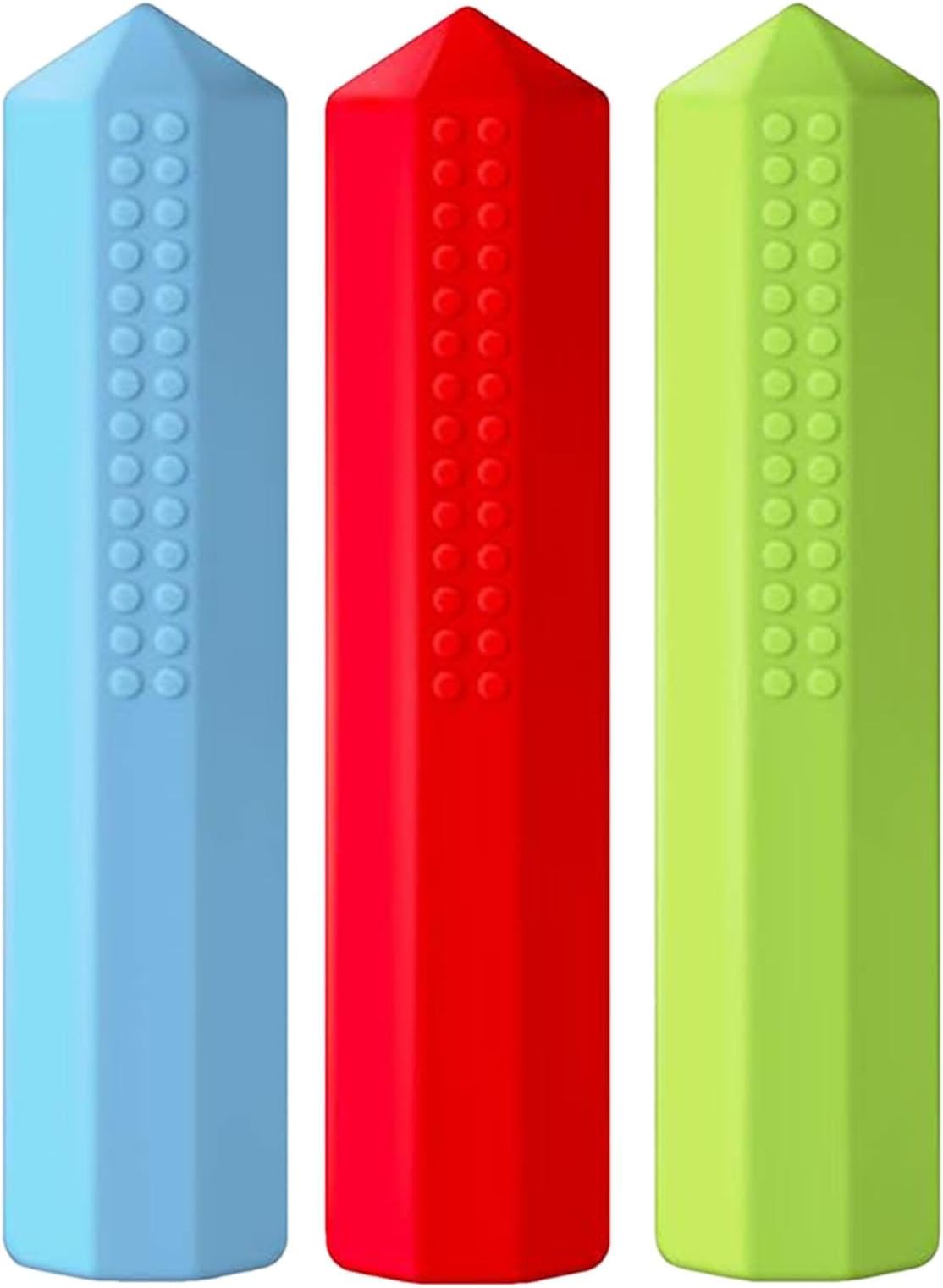 Pencil Top Chewies for Sensory - Chew Buddy | Chewy Pen Toppers | Silicone Chewable Pencil Toppers Toys, Sensory Pencil Chew Topper for Favors, School Classroom, Boys and Girls
