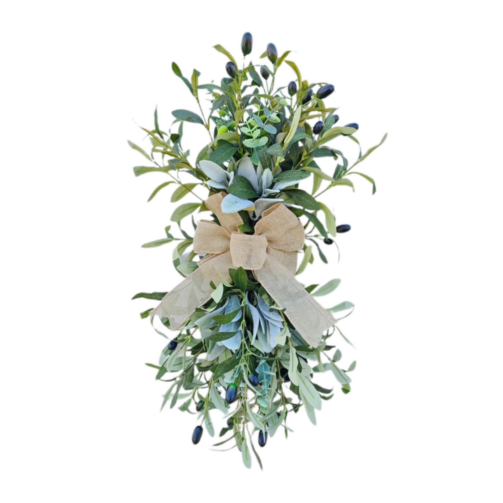 PIXZCSA Front Door Olive Wreath Instantly Entryway With Beautiful Wreath Farmhouse Festival Wedding Anniversary Decorating Party