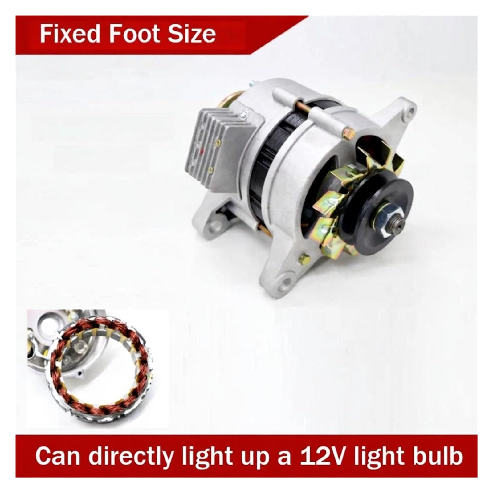 3000W 2KW 220V Two Wheel Brushless Permanent Magnet Generator Compatible with Agriculture Compact and High-Efficiency No Assembly Needed(Double Wheel,24VO,3KW)