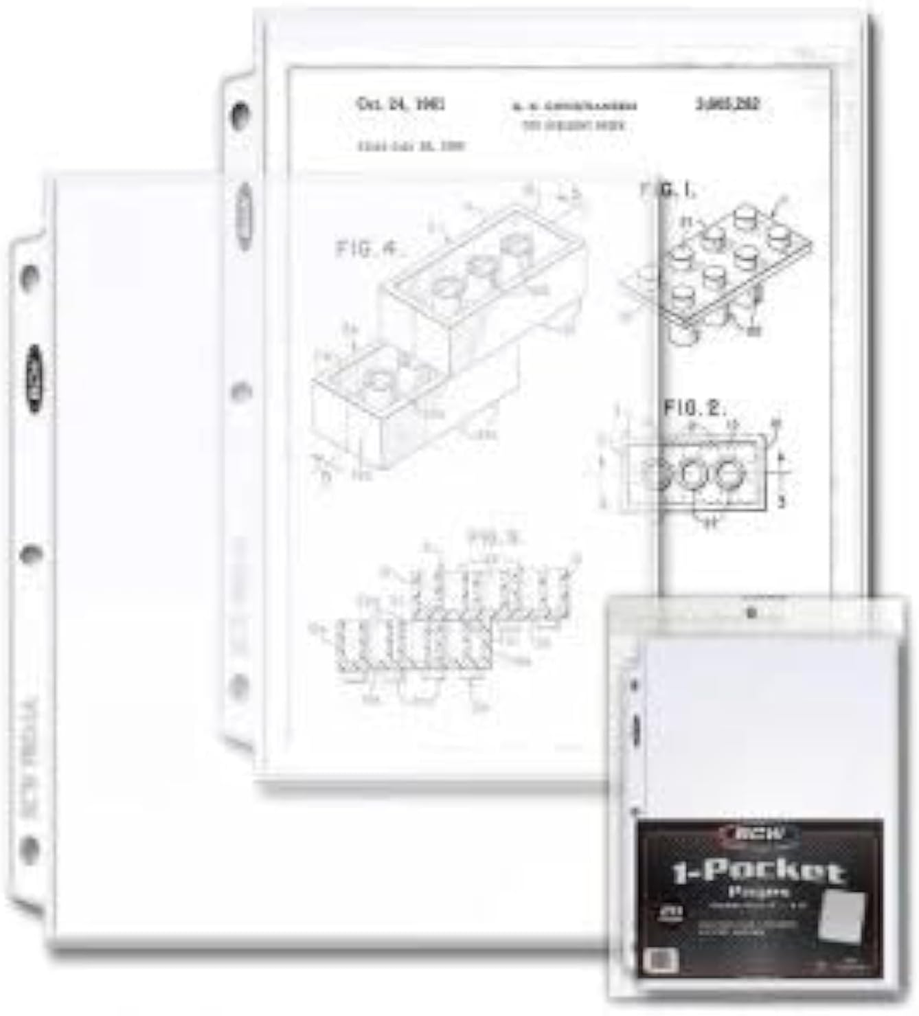 BCW 20 (Twenty Pages) - Pro 1-Pocket Page (Magazine, Photo o
