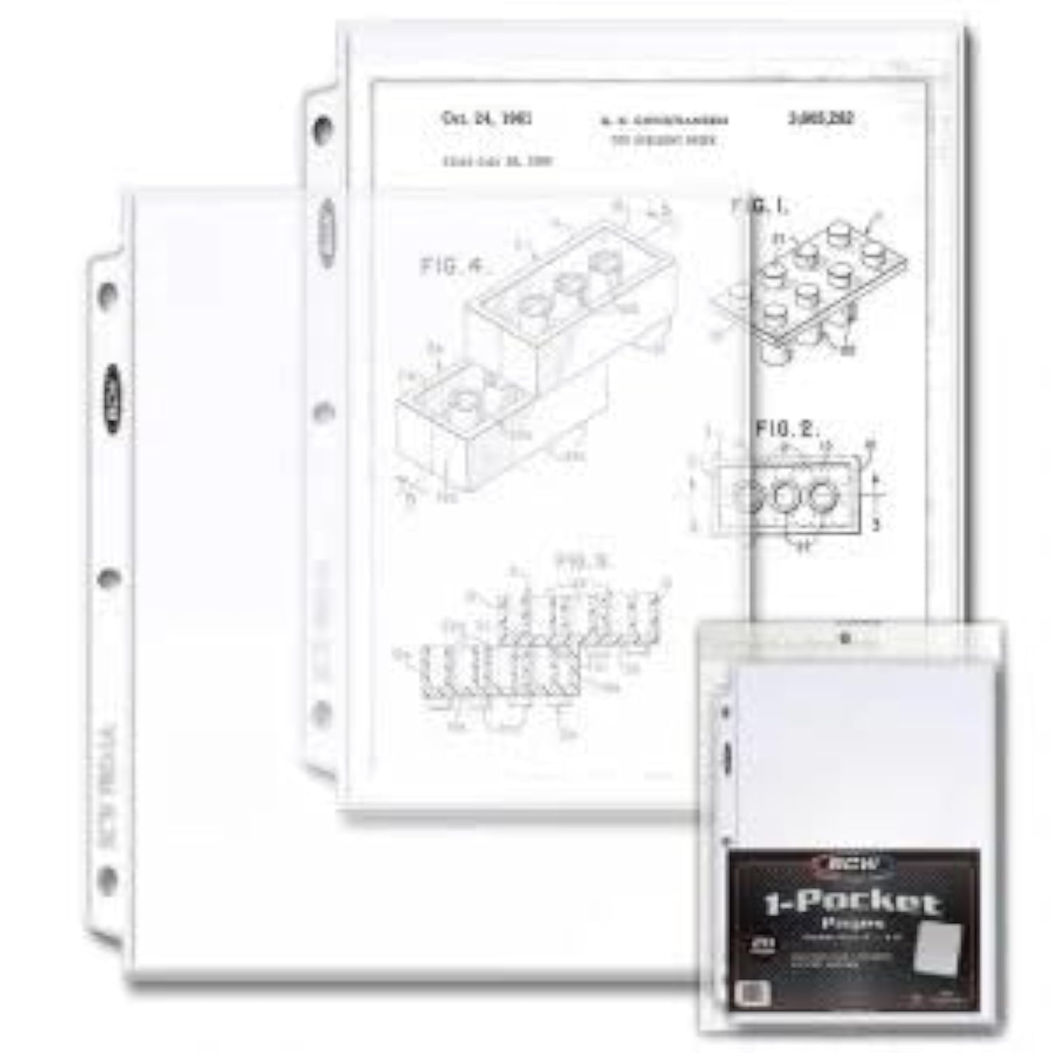 BCW 20 (Twenty Pages) - Pro 1-Pocket Page (Magazine, Photo o