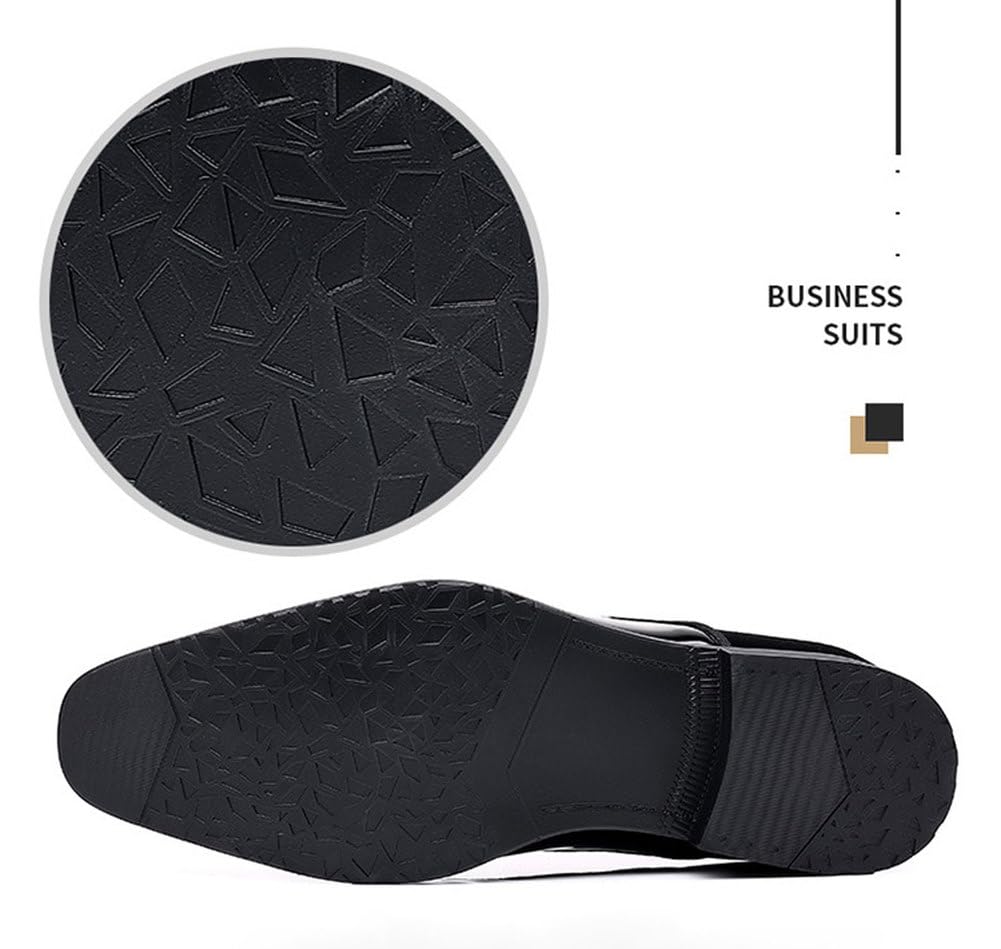 Scarpe Eleganti Uomo Oxford Scarpe da Smoking Stringate A Punta Classiche per Matrimonio Cerimonia Business