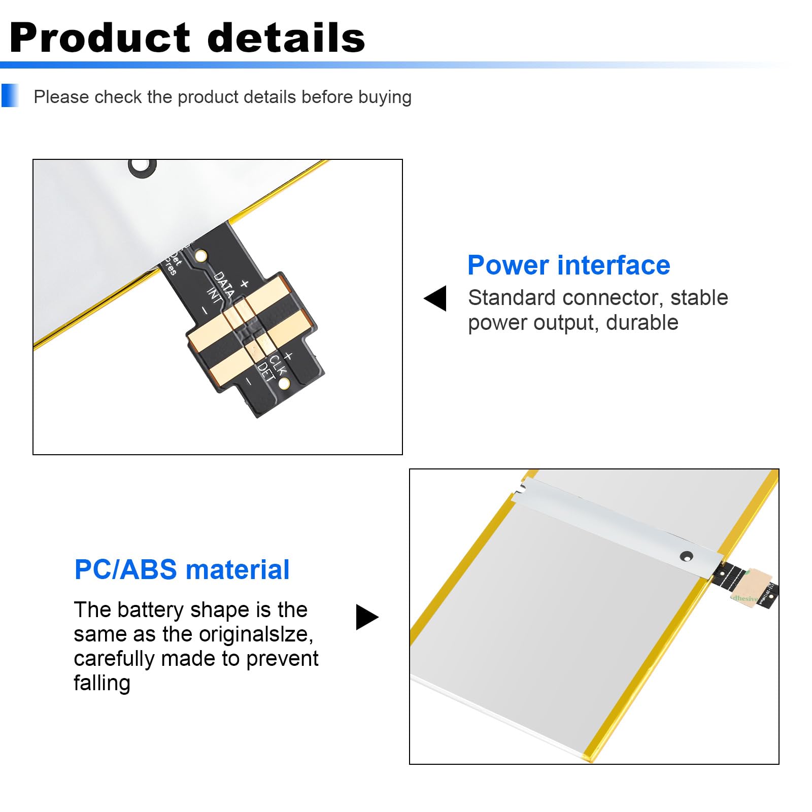 ASUNCELL 38.2wh 7.5v G3HTA027H DYNR01 Notebook Battery for Microsoft Surface Pro 4 1724 12.3 Inch Series