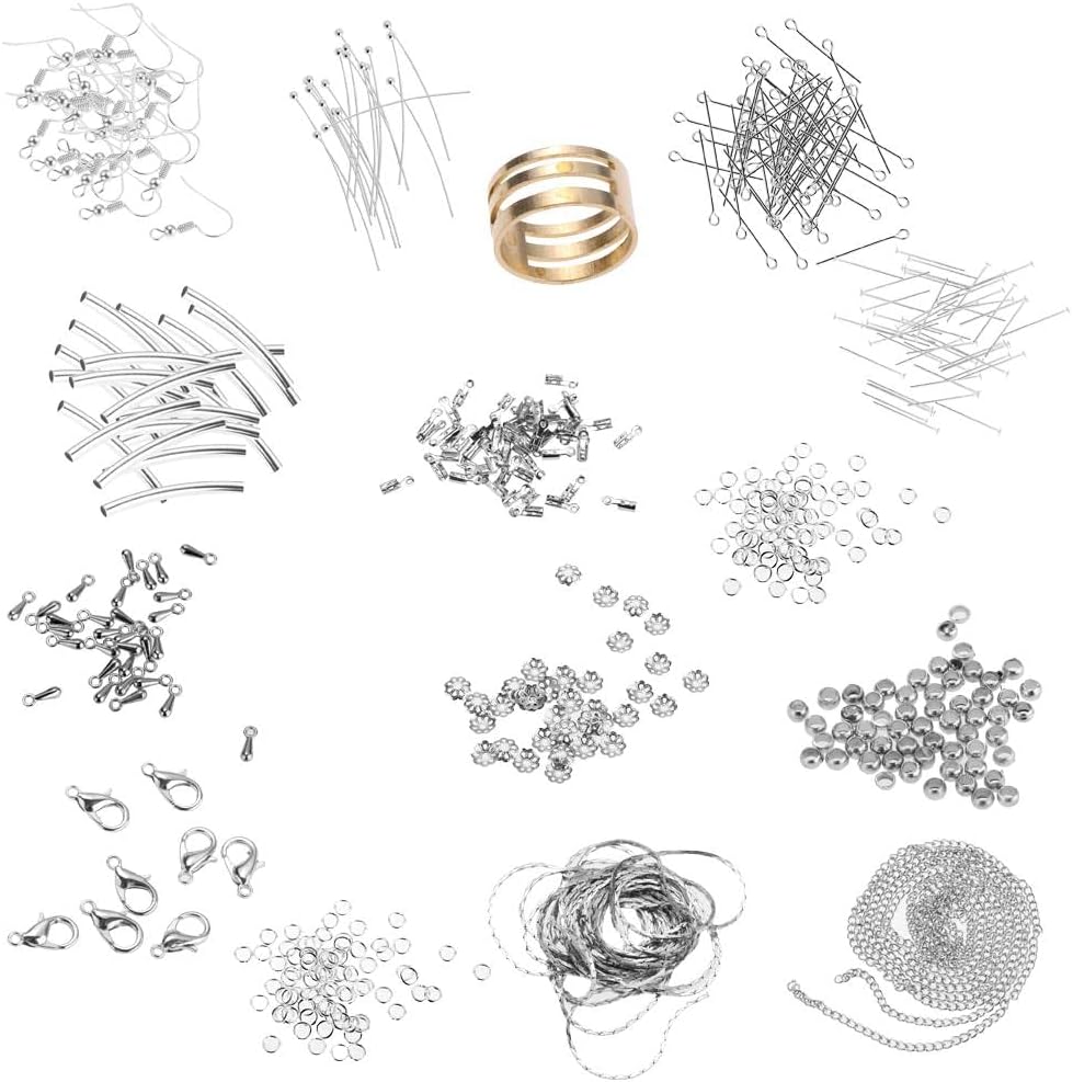 Luzhengyang 1 Set DIY Jewelry Craft Beads Hedpin Curved Tube Clasp DIY Finding