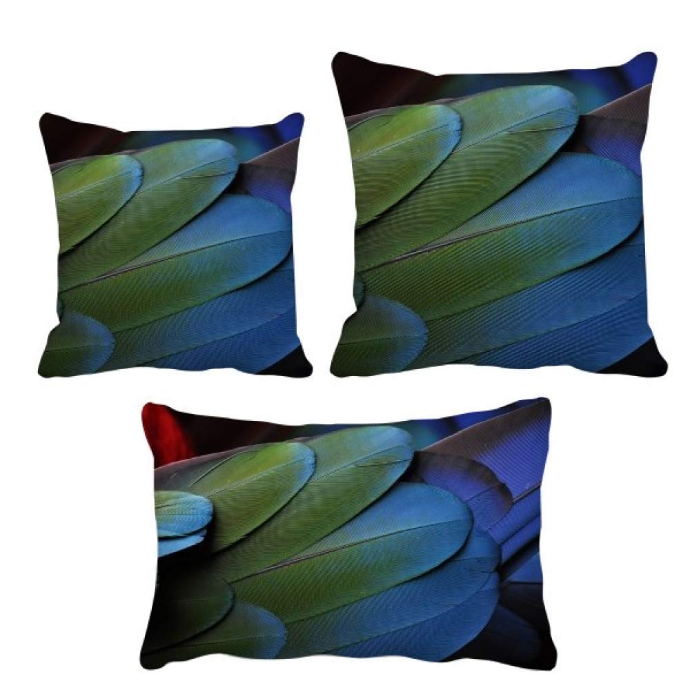 Housse de coussin oiseaux sauvages DIYthinker en textile carré