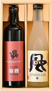 Amazon.co.jp: 壱岐の華 麦焼酎 風/海鴉 飲み比べセット 【 焼酎 /25度