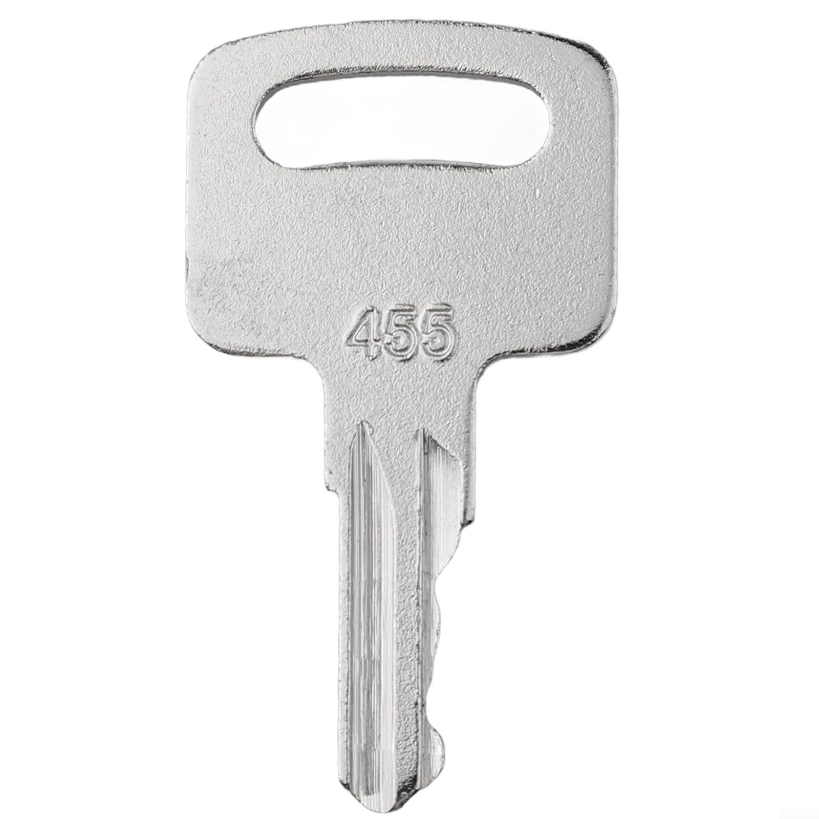 455 Clé d'allumage pour équipement de machines de construction lourde – 10 pièces de rechange compatibles avec chariots élévateurs, ascenseurs et machines de levage industrielles