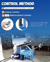 NEWTRY Elektromos Csörlő 230V Vezeték Nélküli Távirányítóval 300kg Teherbírás 11,8m Emelési Magasság 1500W Motor 2