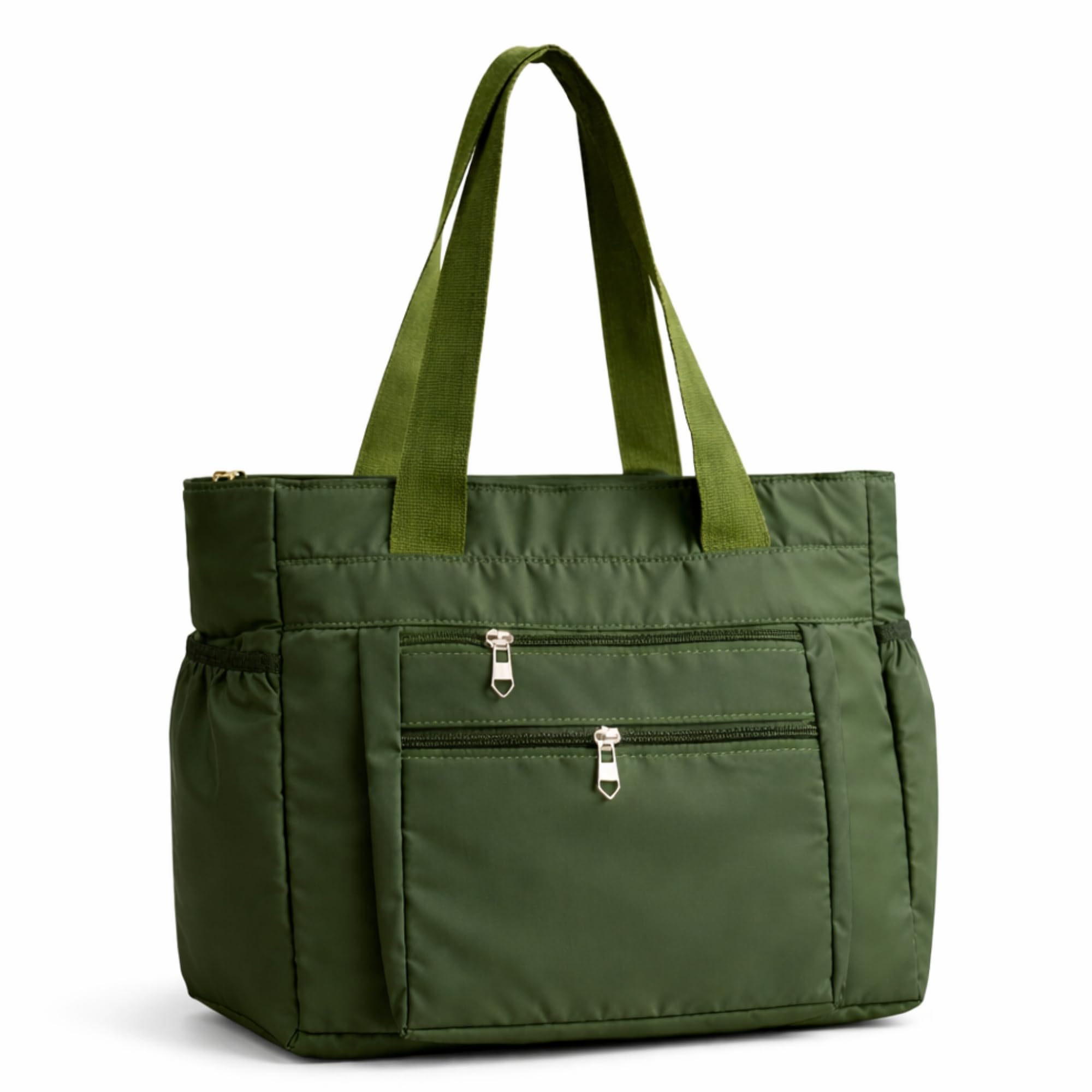 Tote Bag for Women | Lightweight Shoulder Handbag with 2 Main Zip Compartments & Multiple Pockets | Water Resistant Polyester Fabric | Office, Travel & Daily Use-image-25