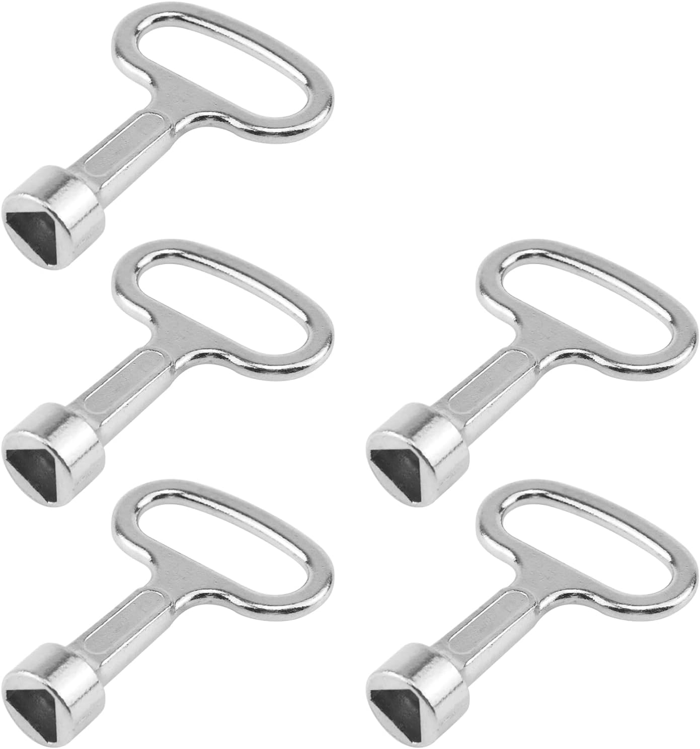 T Tulead Triangular Socket Key Triangle Cabinet Spanner Key Locks 2"×1.5" Pack of 5