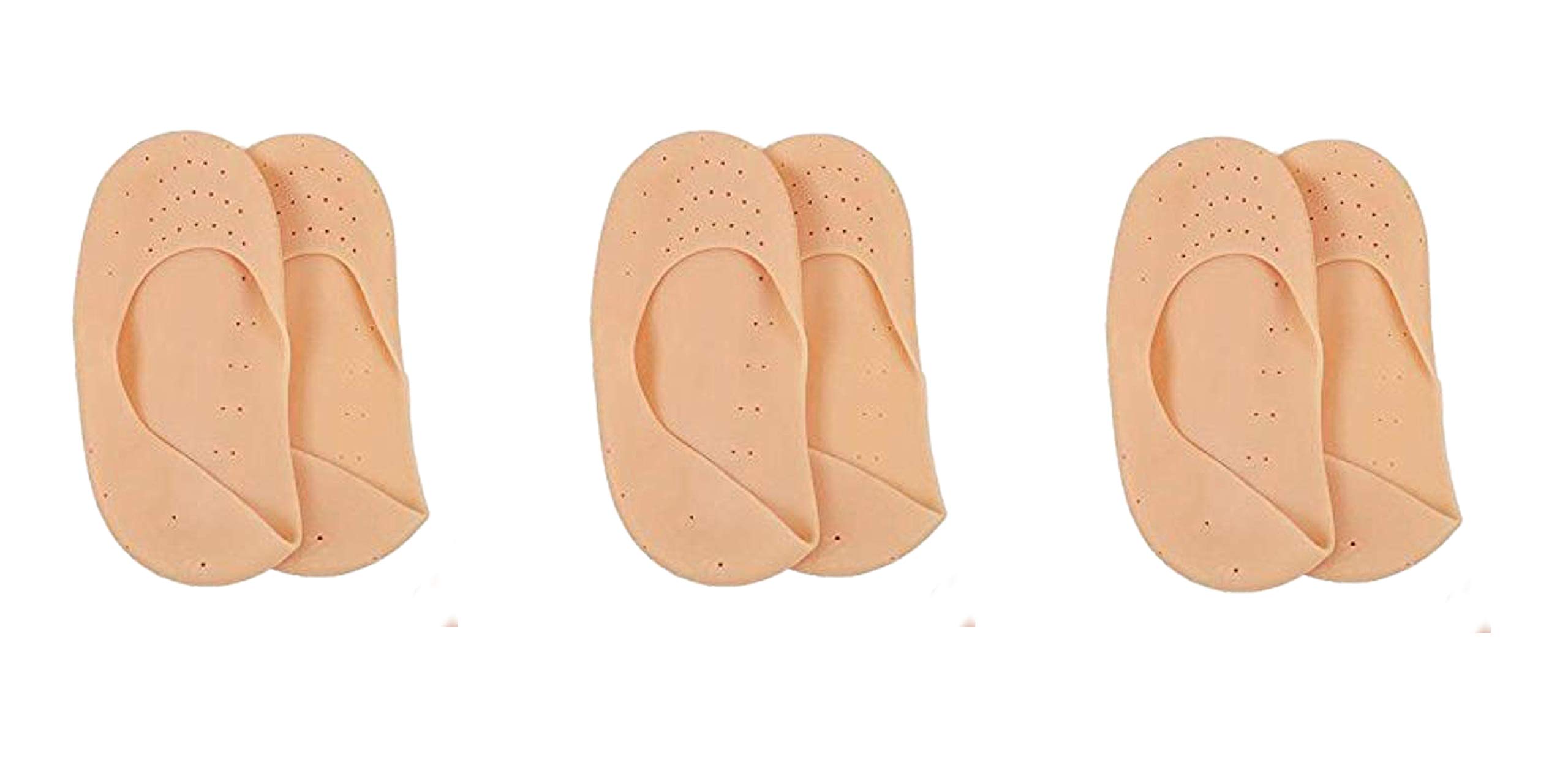 Anti Crack silicone combo pack of 3 Gel Full Length Silicone Foot Gel Full Length Silicone Foot Protector Moisturizing Socks Anti Crack Heel For Man And Woman Free Size-image-40
