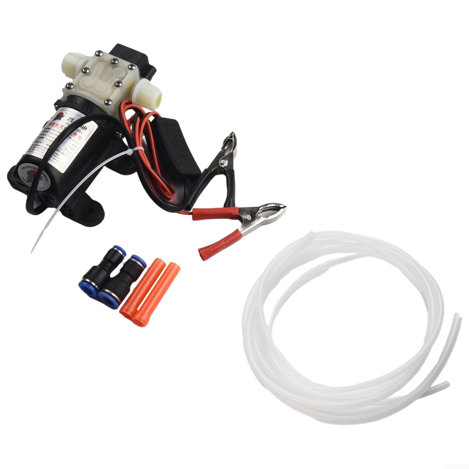Pompa Gasolio 12V 45W Alta Portata per Travaso Olio Diesel Kerosene con per tubi Flessibili per Barca per camper