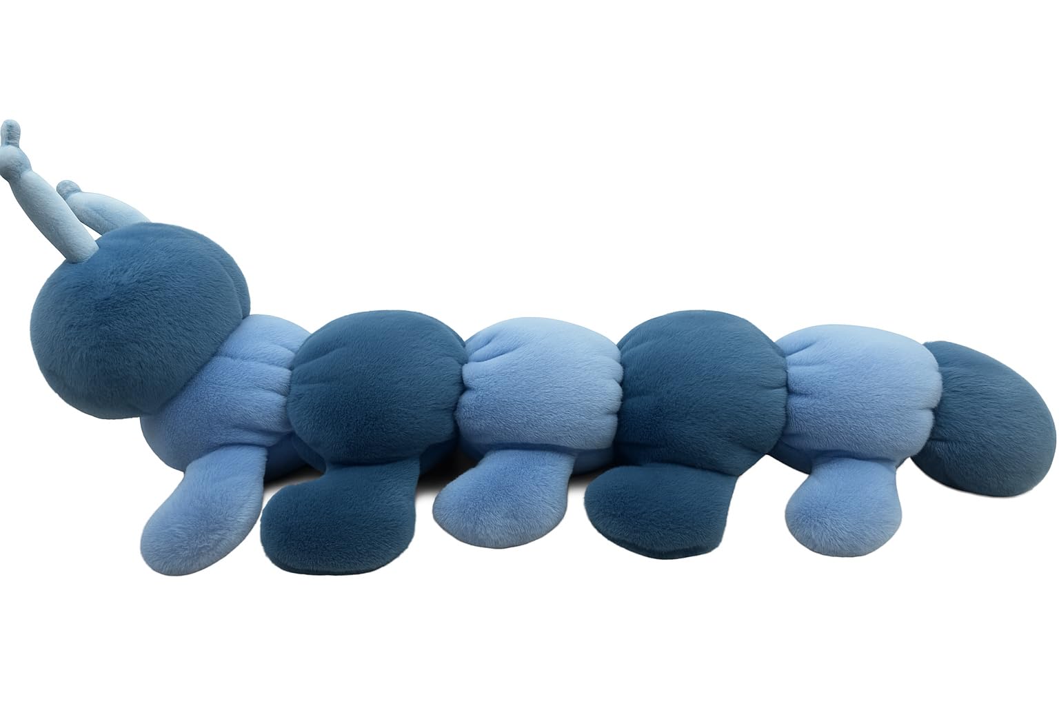 Mel-O-Design Przytulanka gąsienica 60 cm, niebieskie gąsienice, pluszowa zabawka, miękka, długa, miękka zabawka do przytulania, słodki prezent dla dzieci (niebieska)