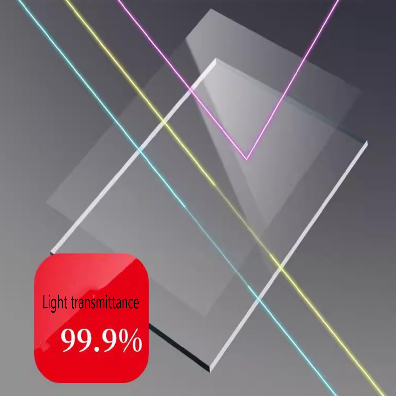 Lastra di Copertura in policarbonato Trasparente - Pannello Acrilico per Illuminazione Diurna per Serre, capannoni, carport e canili - Soluzione di Copertura de,0.5m x 7m
