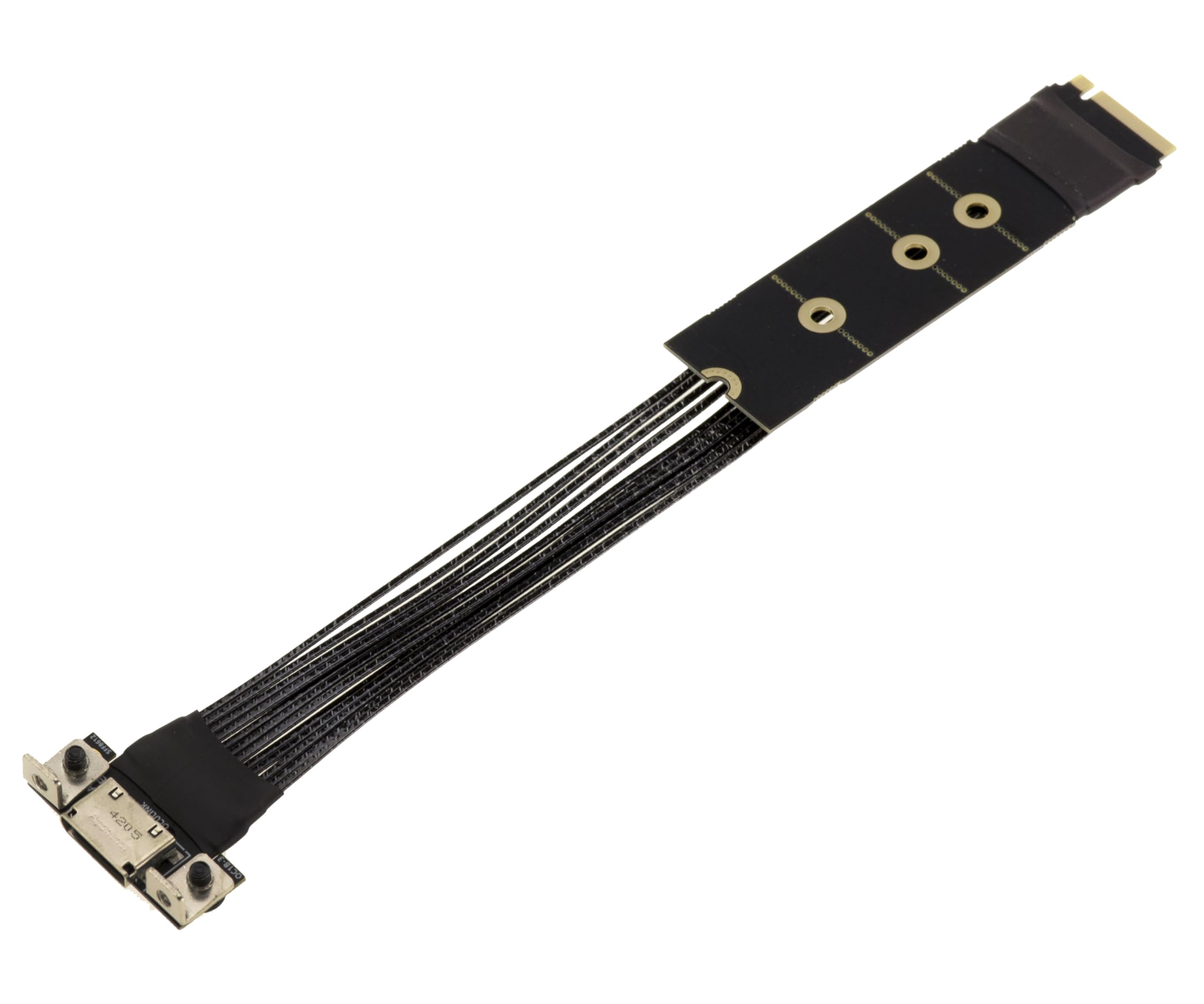 KALEA-INFORMATIQUE Adattatore per porta M2 NVMe M Key a Oculink SFF-8612 PCIe 4.0 compatibile con larghezza di banda di 64 GT/s