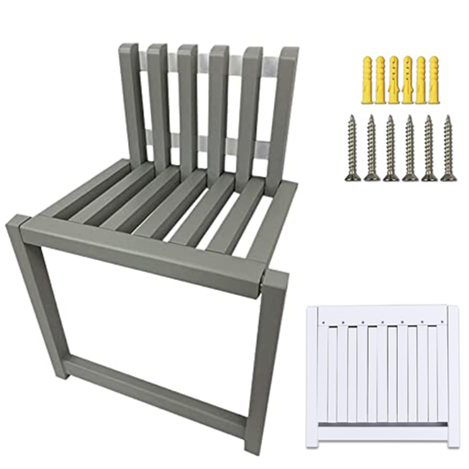 SLDAGe Folding Solid Wood Shower Bench Seat,Shoe-Changing Stool
