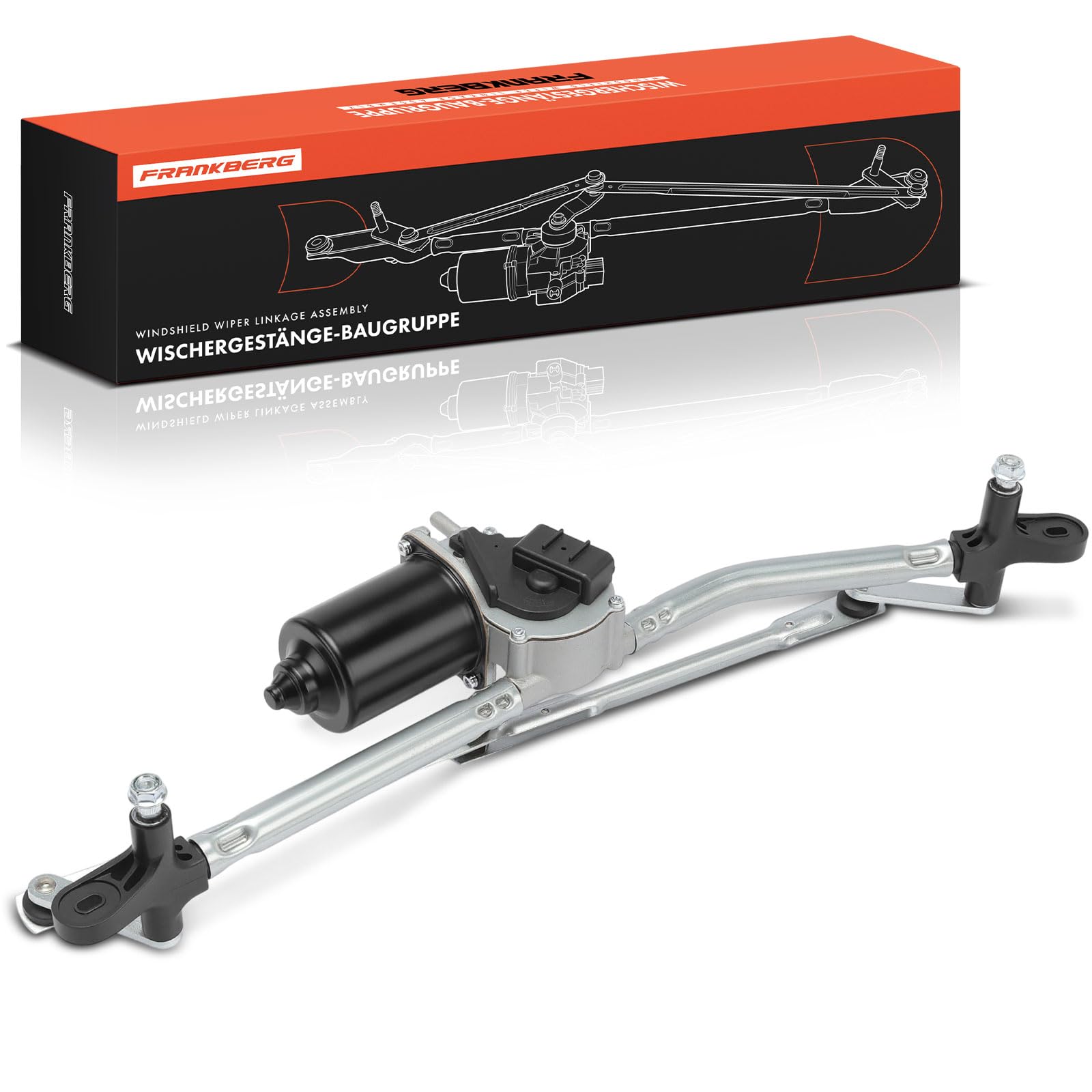 Frankberg Asta tergicristallo Motore tergicristallo Anteriore Compatibile con Punto Furgone/Compatto 188 Punto 188 Replace# 46524670,51704325