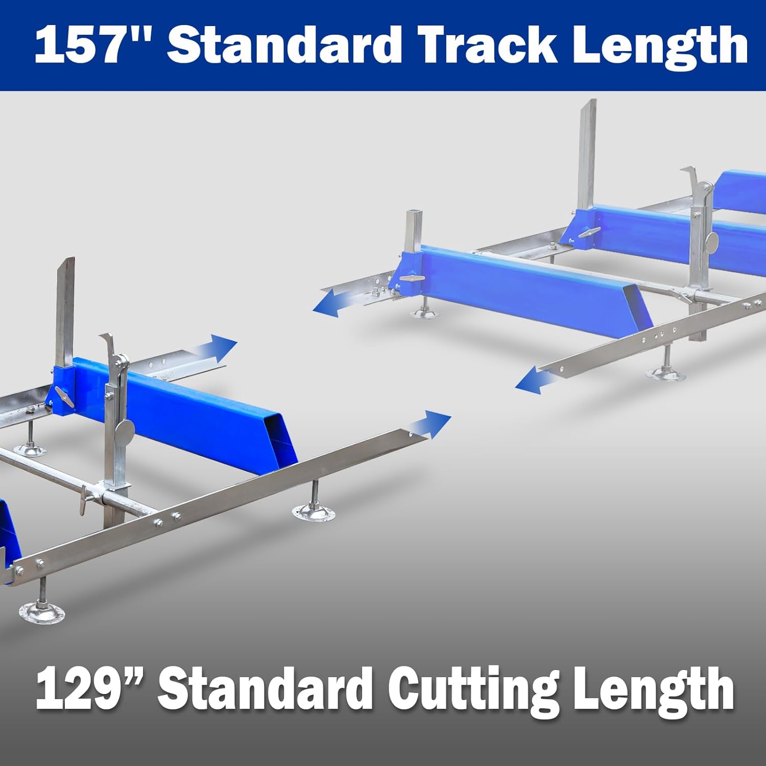 A person operating the BILT HARD 22 inch portable sawmill, cutting a large log.