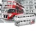 2018 MoTu 3D Metal Nano Puzzle London Bus Assemble Model Kits I22207 DIY 3D Laser Cut Jigsaw Toys
