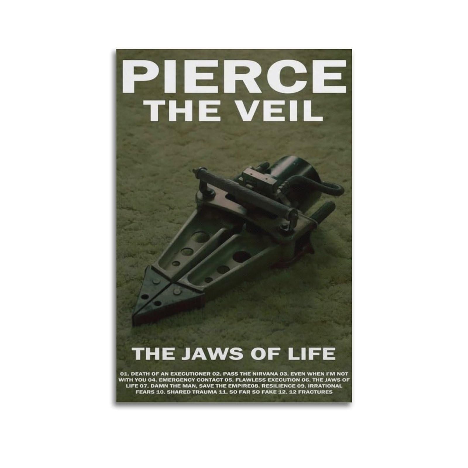Pierce Posters The Veil The Jaws Of Life Album Poster Canvas Decorative Painting Modern Aesthetic Decorative Painting Bedroom Living Room Art Poster 16x24inch(40x60cm) Unframe-style-2