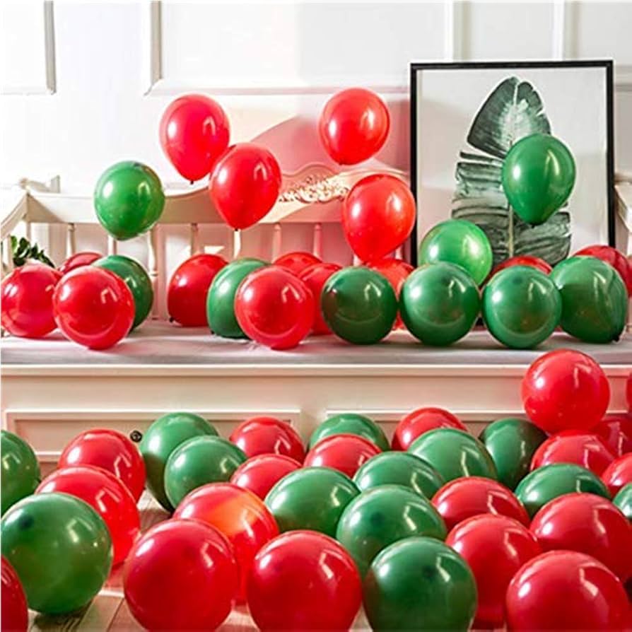 Amazon | AA HUAYEバルーンセット 風船 クリスマスバルーン 100