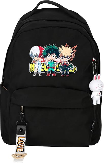 School Bags Backpack Anime My Hero Academia Bakugou Katsuki Todoroki Shoto Cosplay Backpack Daypack Bookbag Laptop School Bag Computer Bag for Boys Girls Man Woman