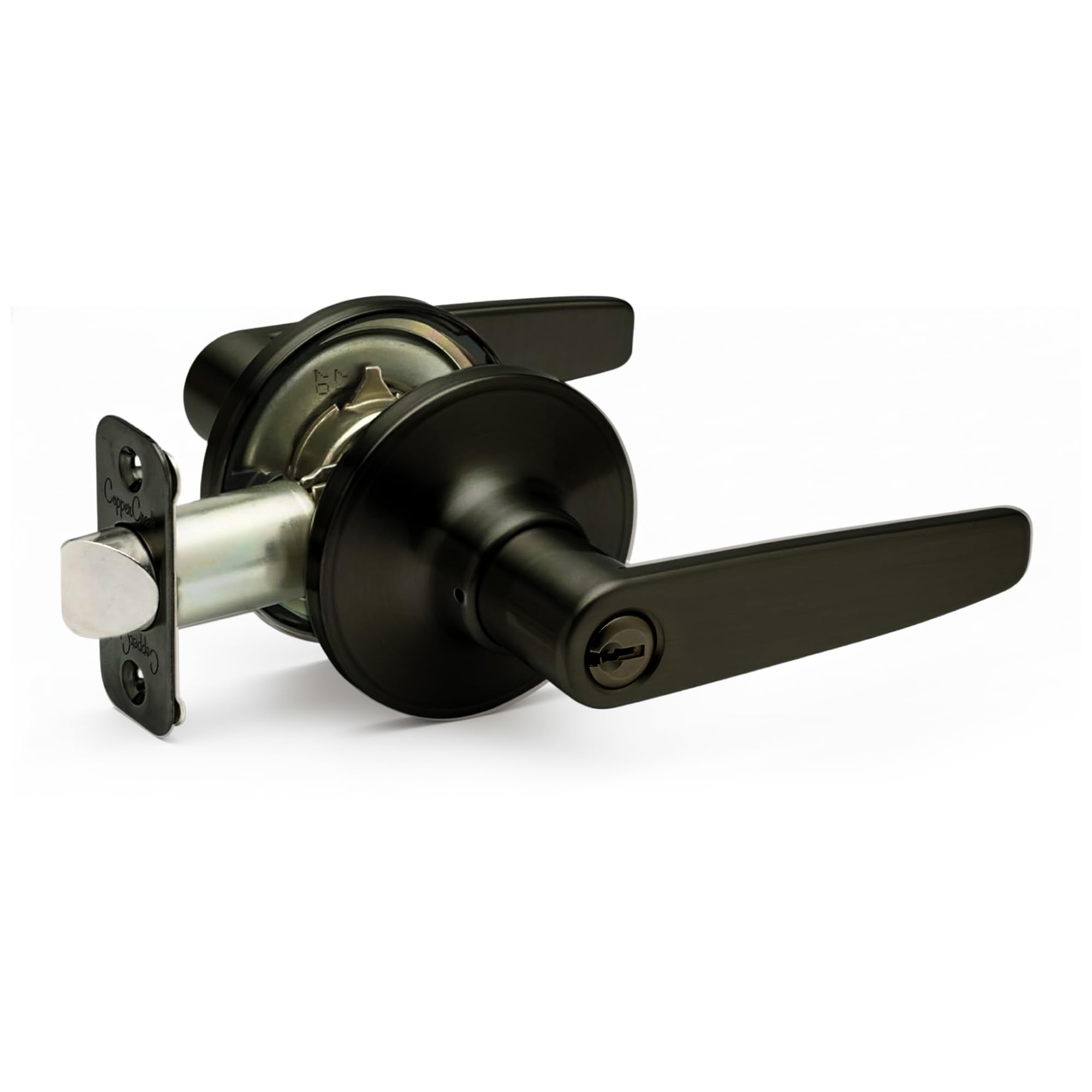 Satin Stainless Steel Door Lever - Privacy & Security -7