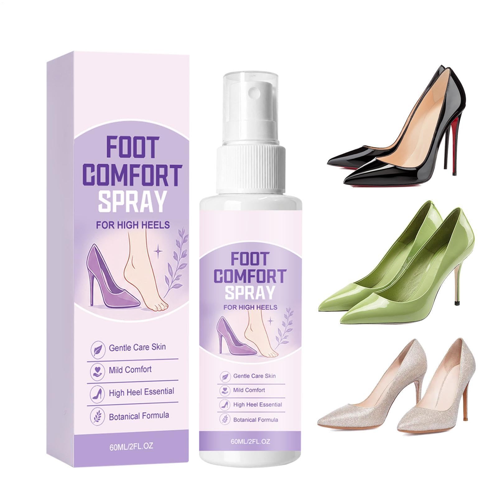 Spray do pielęgnacji stóp, przenośny, Quick Mist, Relief Device with Reliable High Heel Style, Long Standing Daily Walking, Travel Camping Home Dress Shoes Weddings Events Aid, Easy Use Apartment