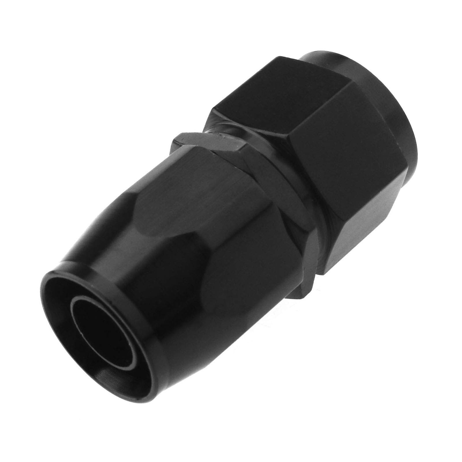 ENET 2 adaptadores de manguera de combustible AN10 de flujo rápido, sello giratorio, color negro