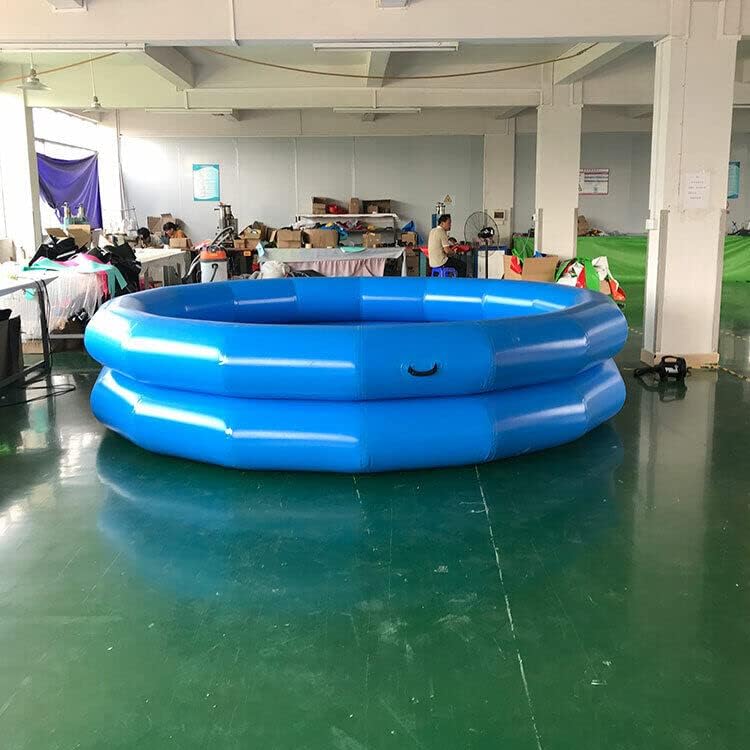 Inflatable 0.9mm PVC Round Outdoor Patio Above Ground Swimming Pool with Pump(MPN:7m(D) x 1m(H))
